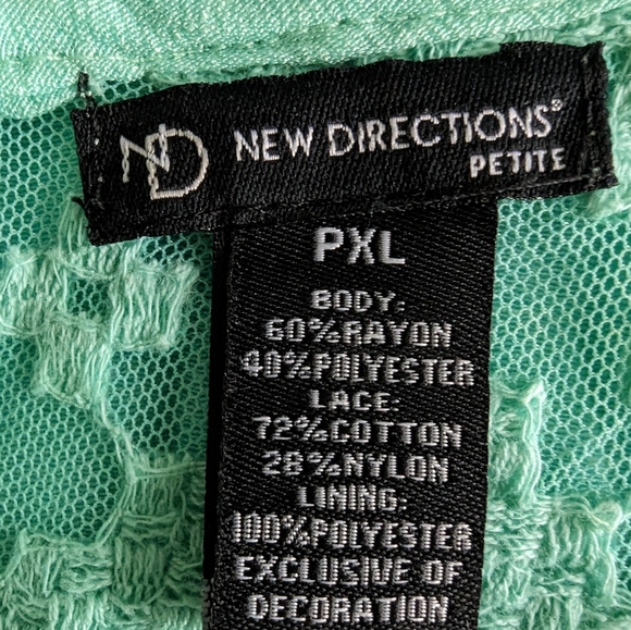 New Directions Pretty Aqua MiniDress - Picture 3 of 6